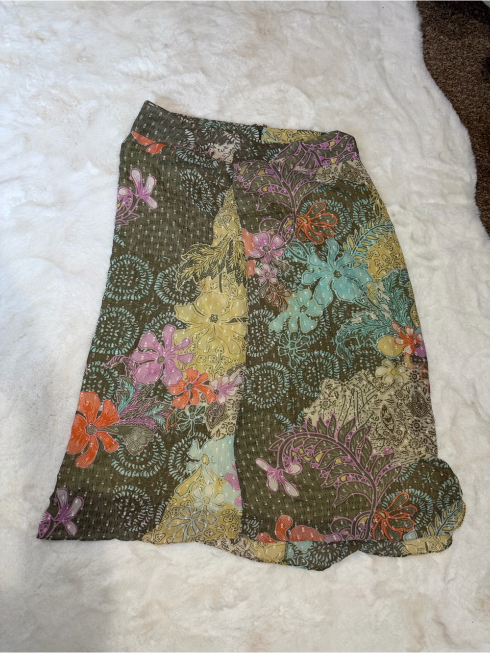 Nancy Bolen Y2K Silk Skirt